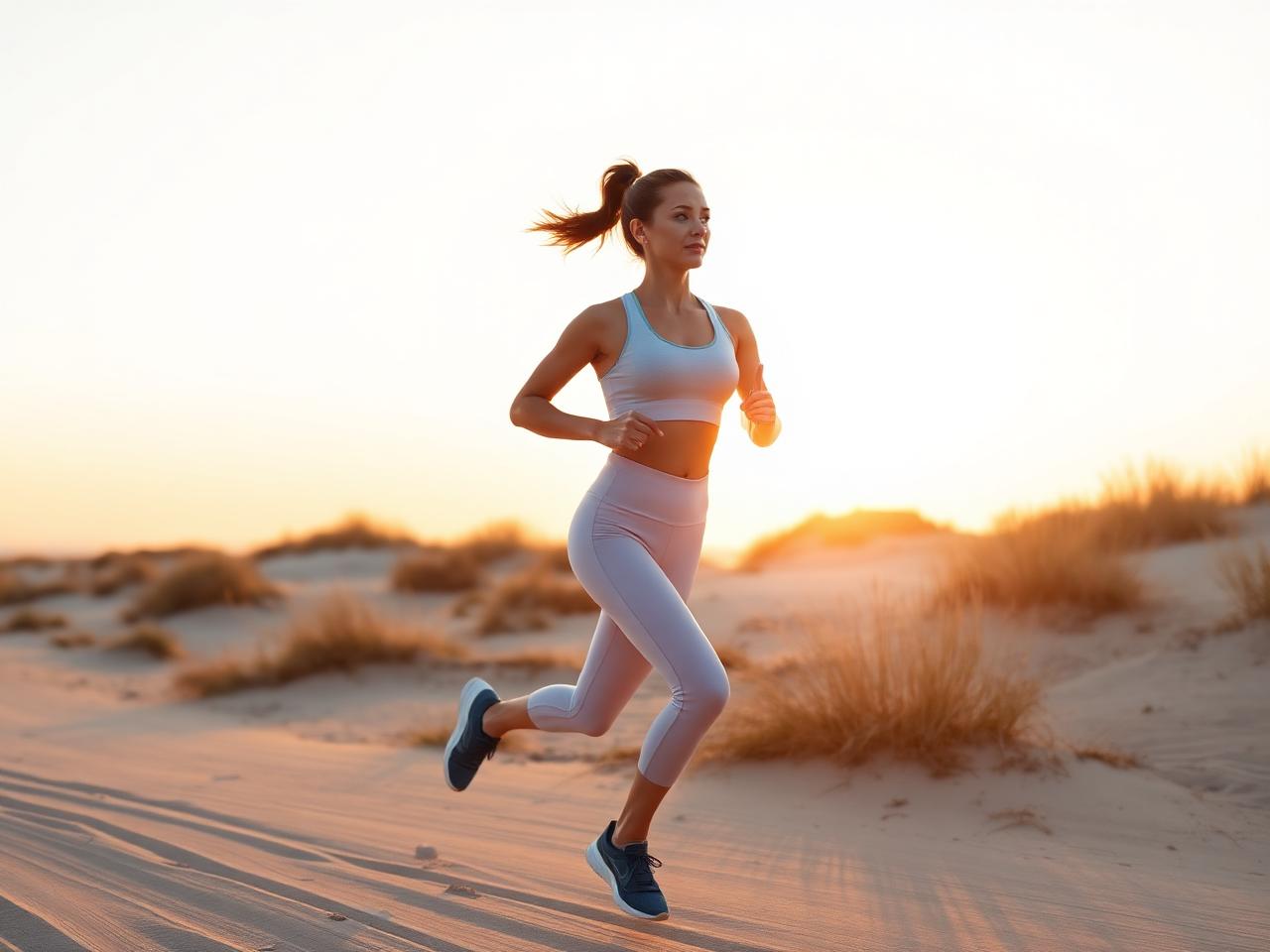 Woman running at sunrise — lifestyle result of the JRNYS Weight Loss Program