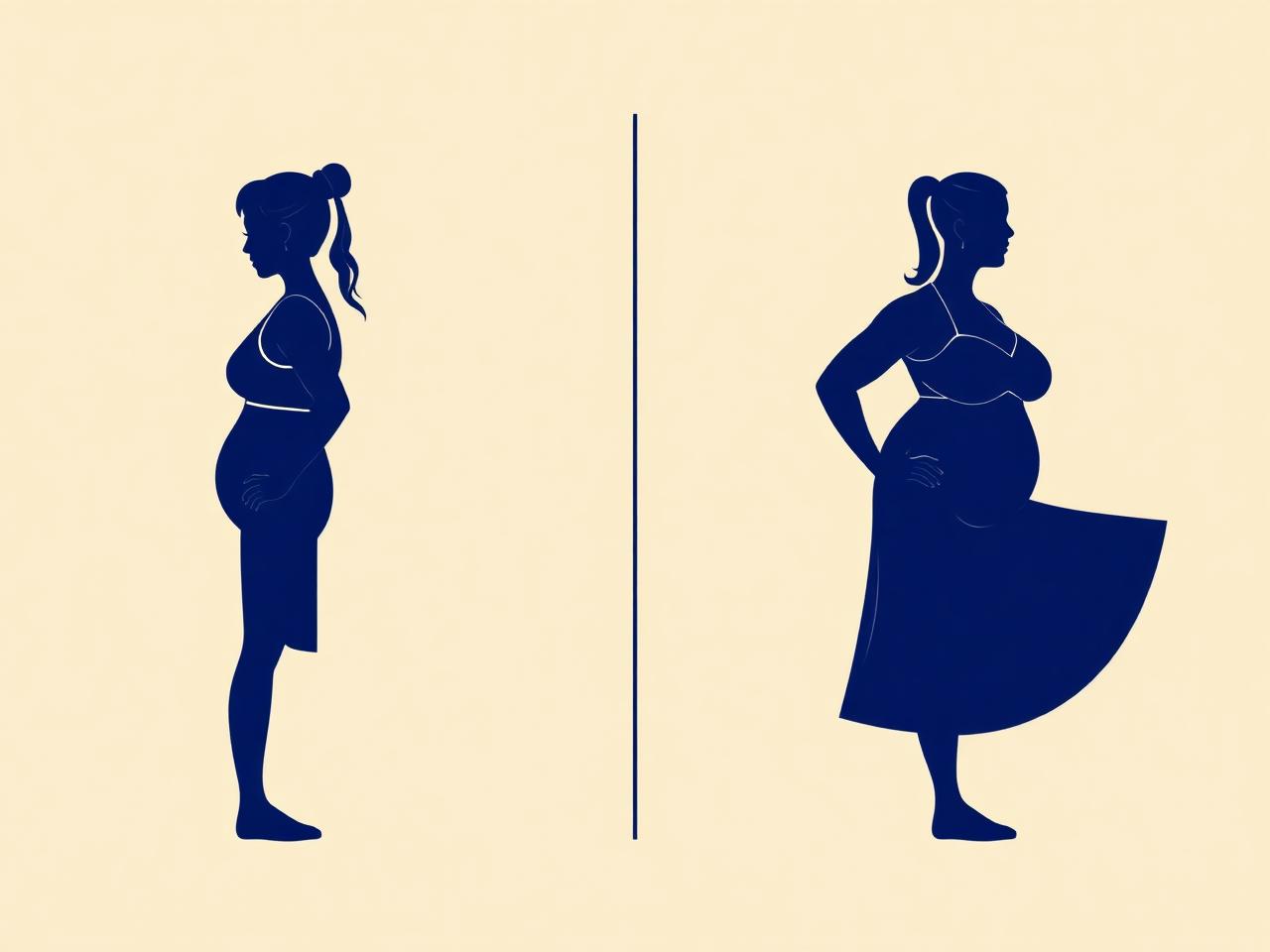 Illustration of weight loss transformation with the JRNYS program